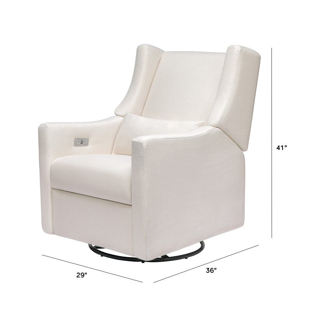 Dimensions of Babyletto Kiwi Glider Recliner in -- Color_Performance Cream Eco-Weave