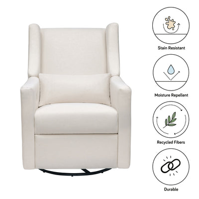 Features of Babyletto Kiwi Glider Recliner in -- Color_Performance Cream Eco-Weave