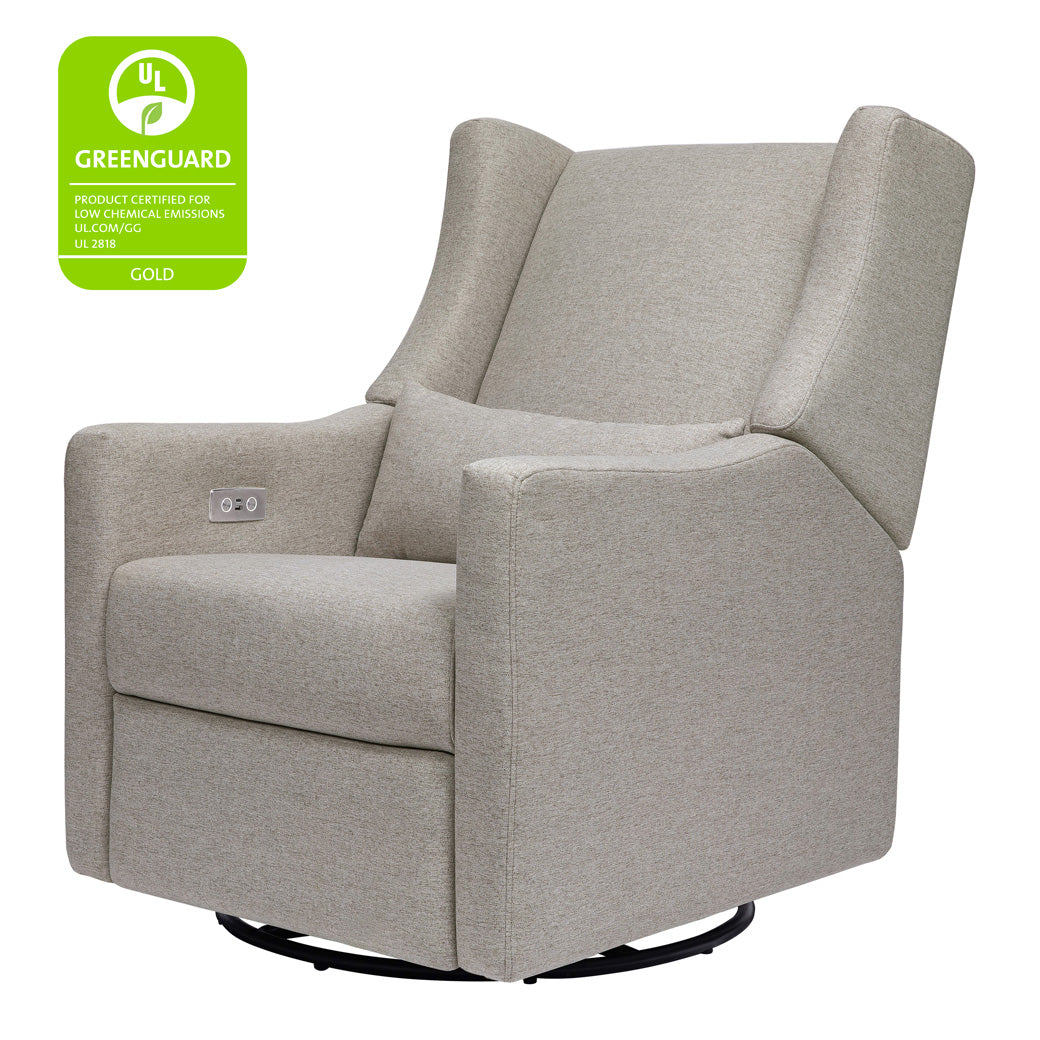 Babyletto Kiwi Glider Recliner with GREENGUARD tag in -- Color_Performance Grey Eco-Weave
