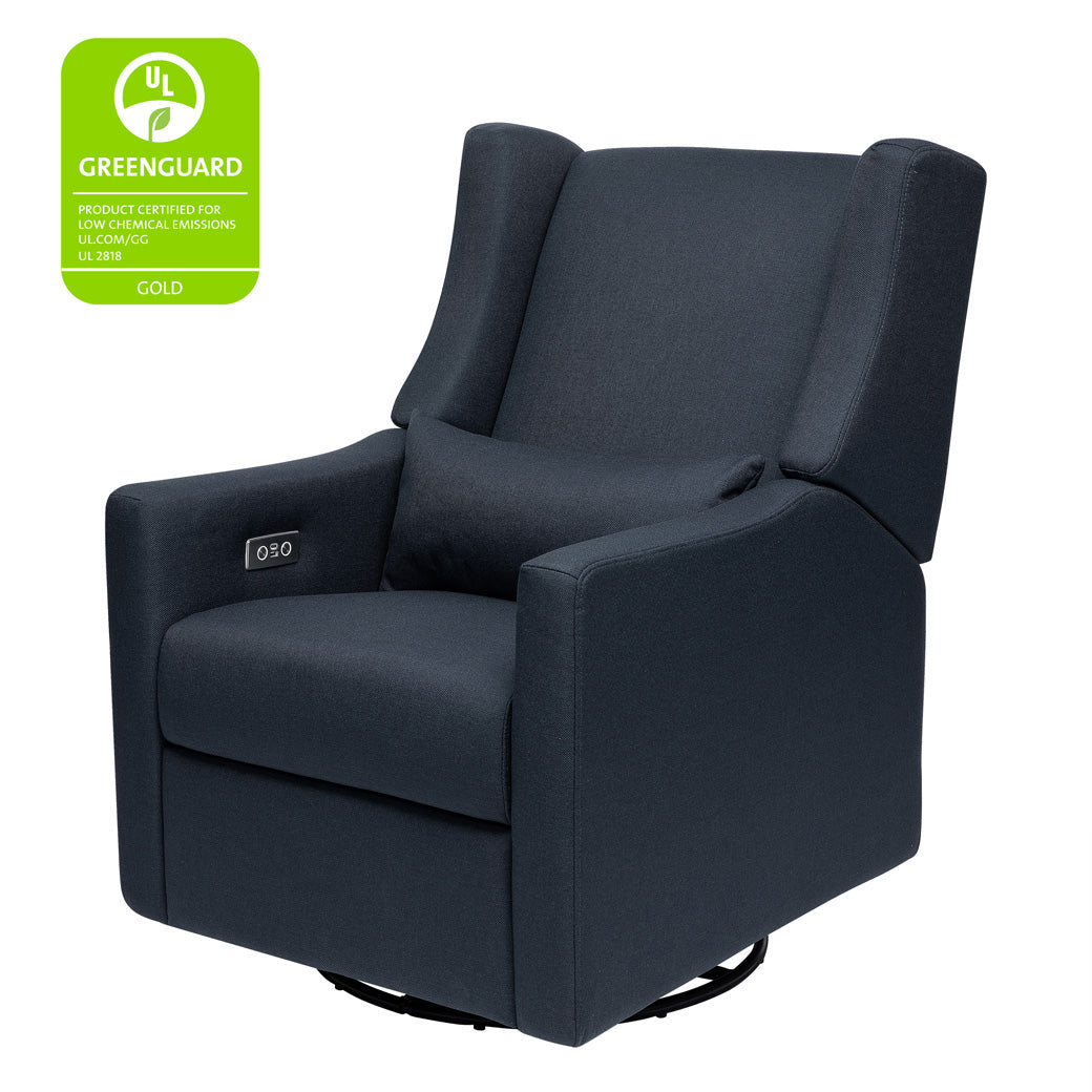 Babyletto Kiwi Glider Recliner with GREENGUARD tag in -- Color_Performance Navy Eco-Twill