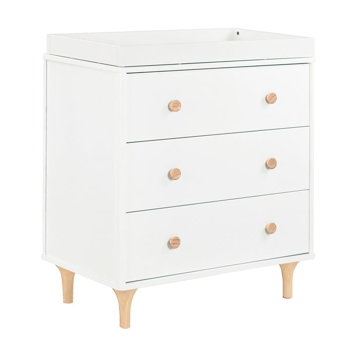 Babyletto Lolly 3-Drawer Changer Dresser with Removable Changing Tray White / Natural