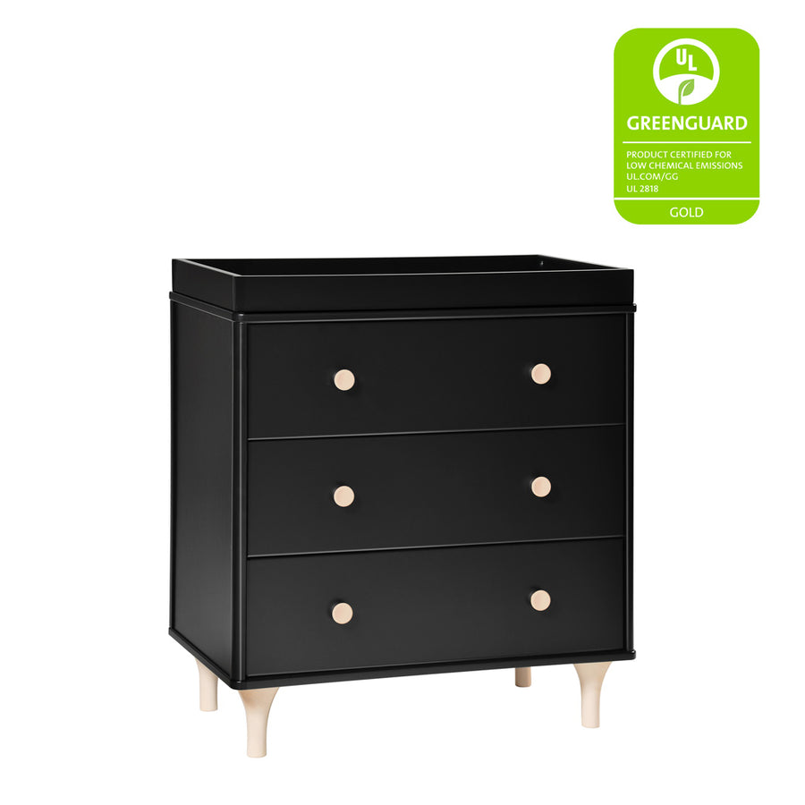 black dresser with changing table Babyletto Lolly Changer Dresser