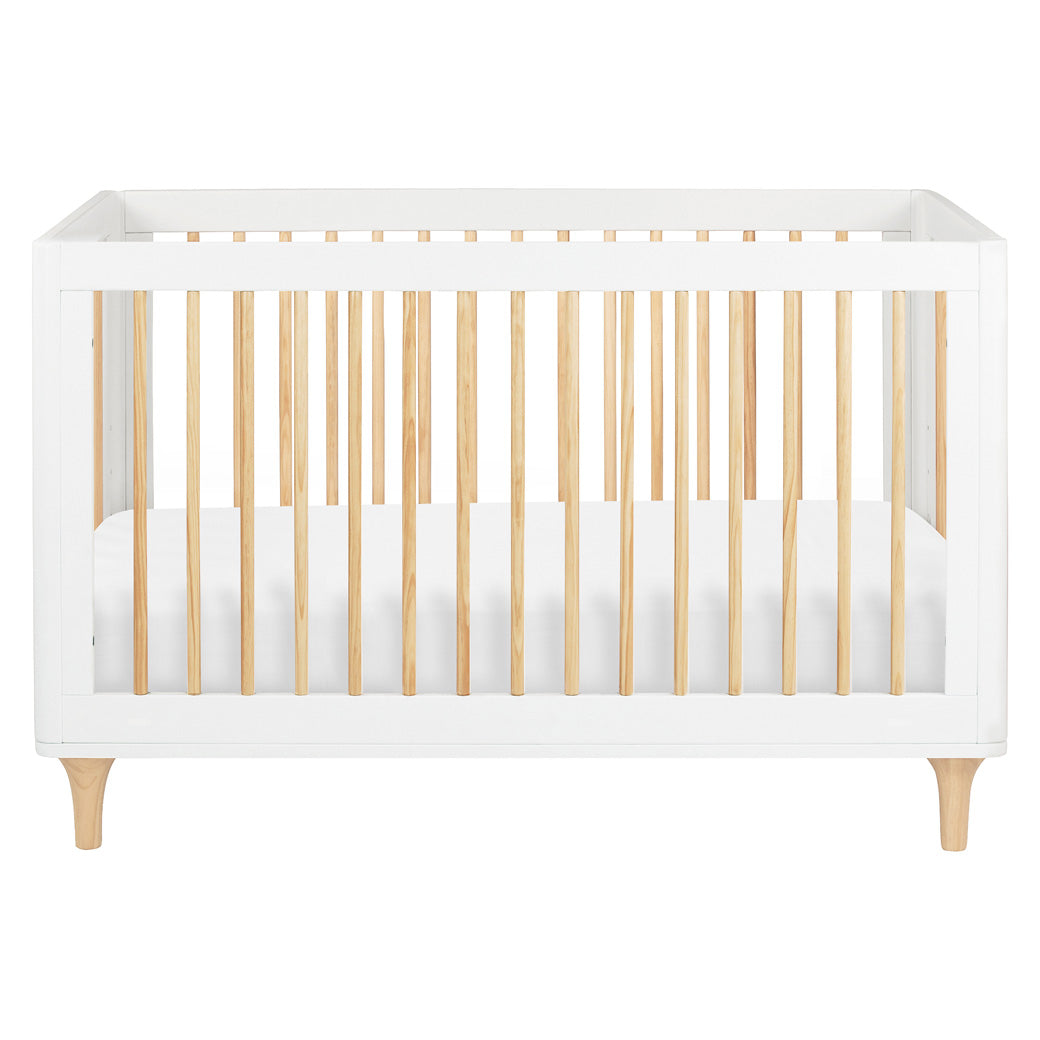 The front view of The Babyletto Lolly 3-in-1 Convertible Crib in -- Color_White