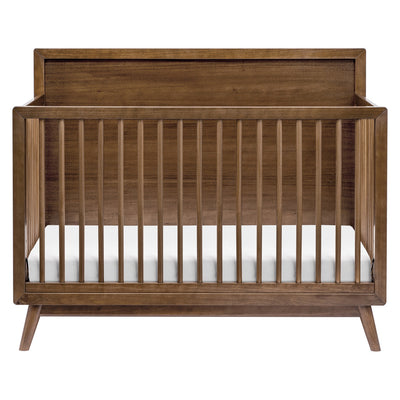 Front view of Babyletto's Palma 4-in-1 Convertible Crib in -- Color_Natural Walnut