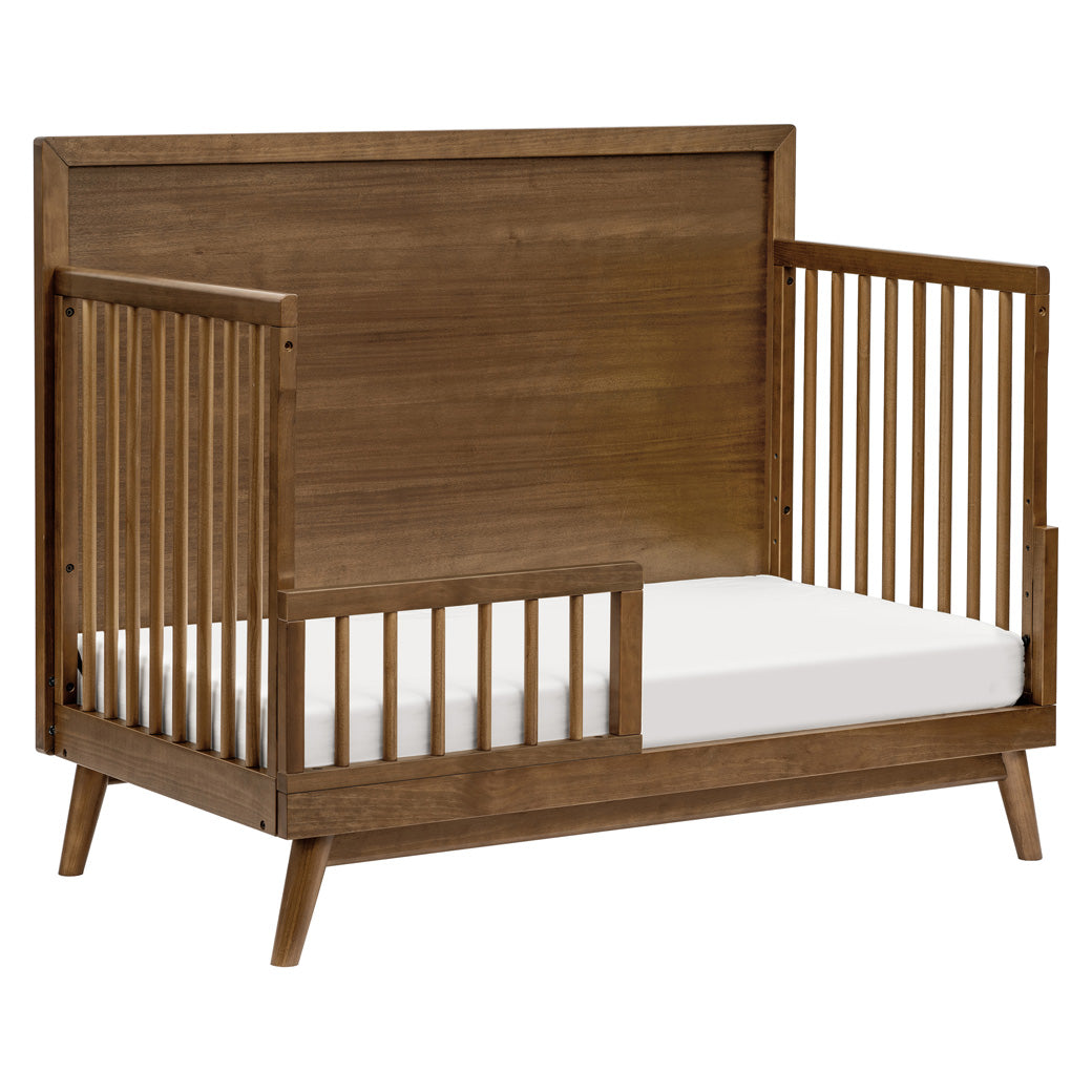 Babyletto's Palma 4-in-1 Convertible Crib as toddler bed in -- Color_Natural Walnut