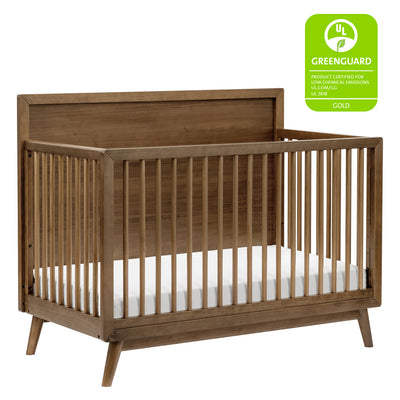 Babyletto's Palma 4-in-1 Convertible Crib with GREENGUARD tag in -- Color_Natural Walnut