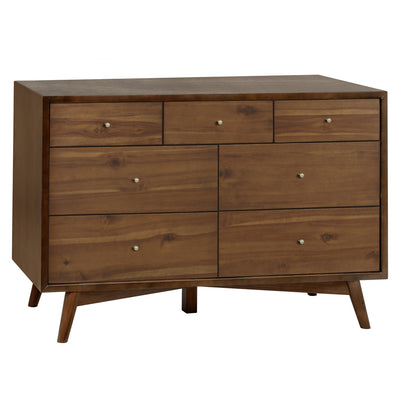 Babyletto's Palma 7-Drawer Assembled Double Dresser in -- Color_Natural Walnut