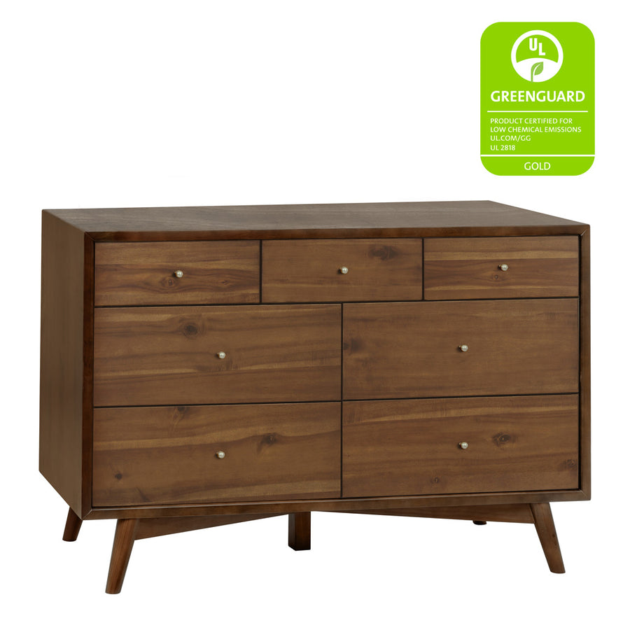 Babyletto Palma 7-Drawer Assembled Double Dresser Natural Walnut