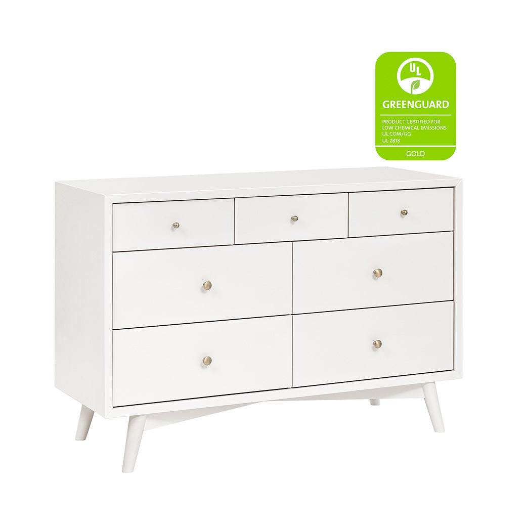 Babyletto's Palma 7-Drawer Assembled Double Dresser with GREENGUARD tag in -- Color_Warm White