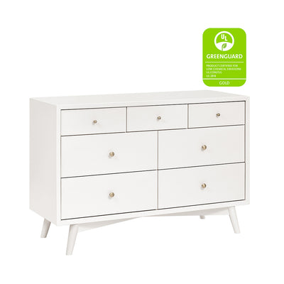 Babyletto's Palma 7-Drawer Assembled Double Dresser with GREENGUARD tag in -- Color_Warm White