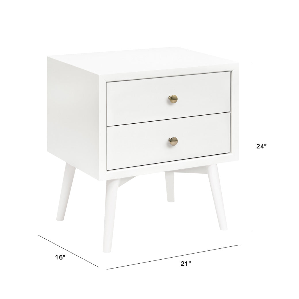 Dimensions of Babyletto's Palma Nightstand With USB Port in -- Color_Warm White