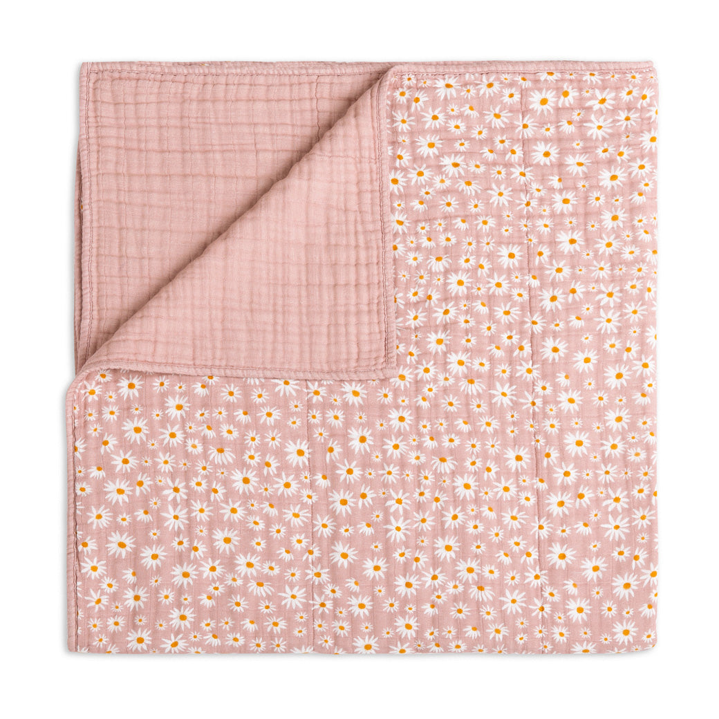Babyletto's Quilt In 3-Layer GOTS Certified Organic Muslin Cotton in -- Color_Daisy