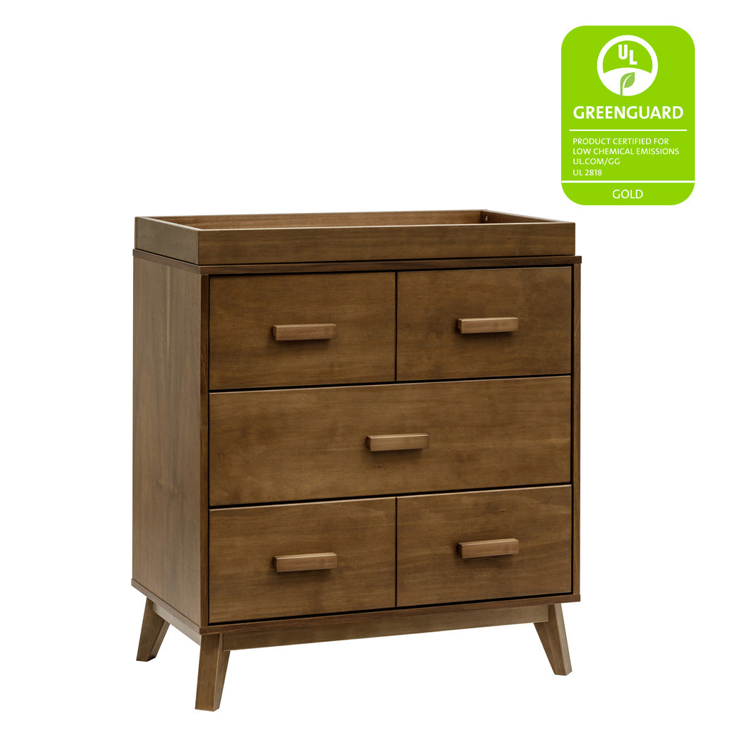Babyletto's Scoot 3-Drawer Changer Dresser with GREENGUARD tag in -- Color_Natural Walnut