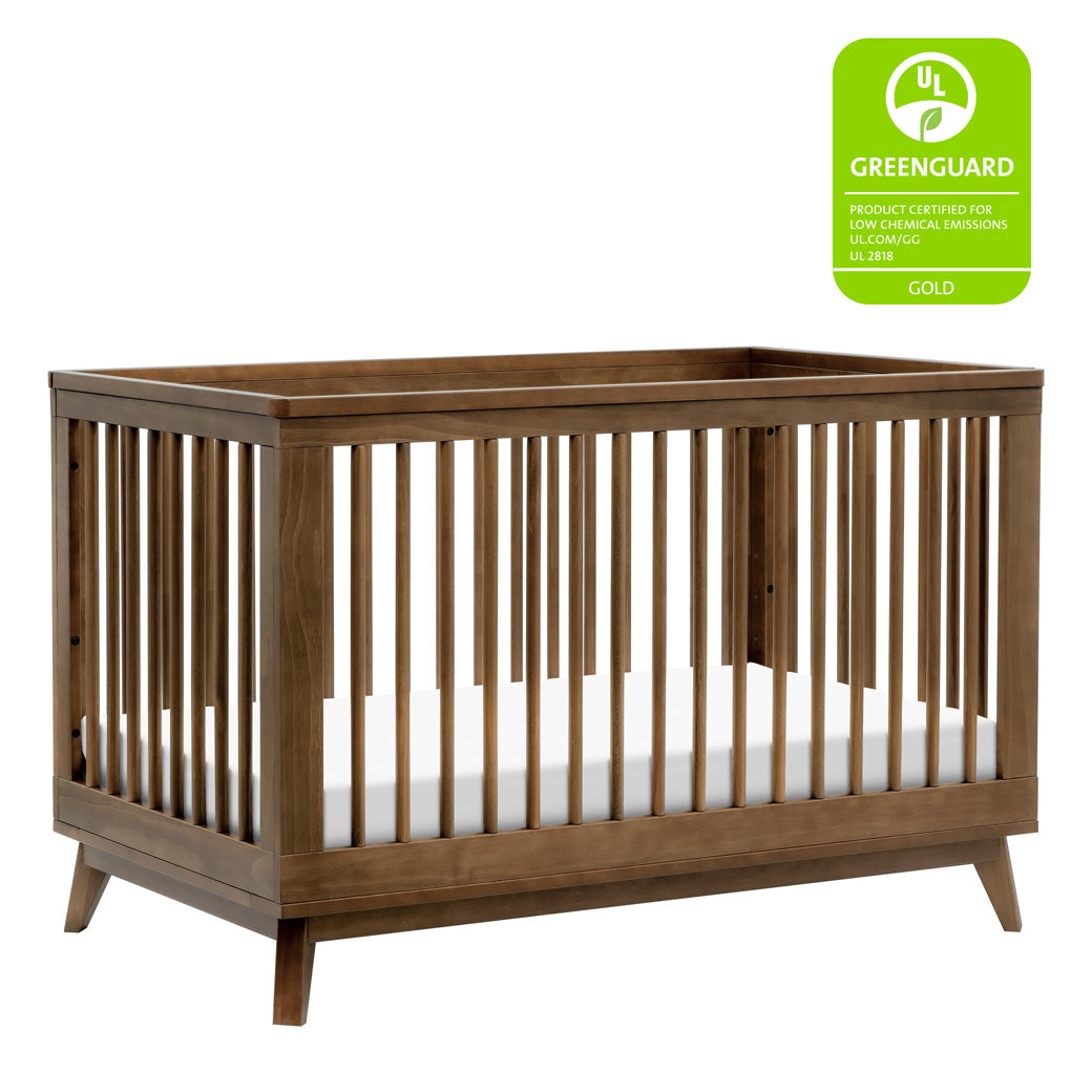 Babyletto's Scoot 3-in-1 Convertible Crib with GREENGUARD tag in -- Color_Natural Walnut