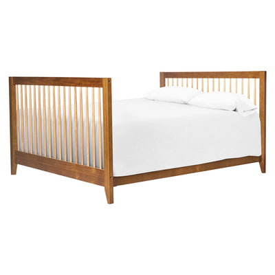 Babyletto's Sprout 4-in-1 Convertible Crib as full-size bed in -- Color_Chestnut / Natural