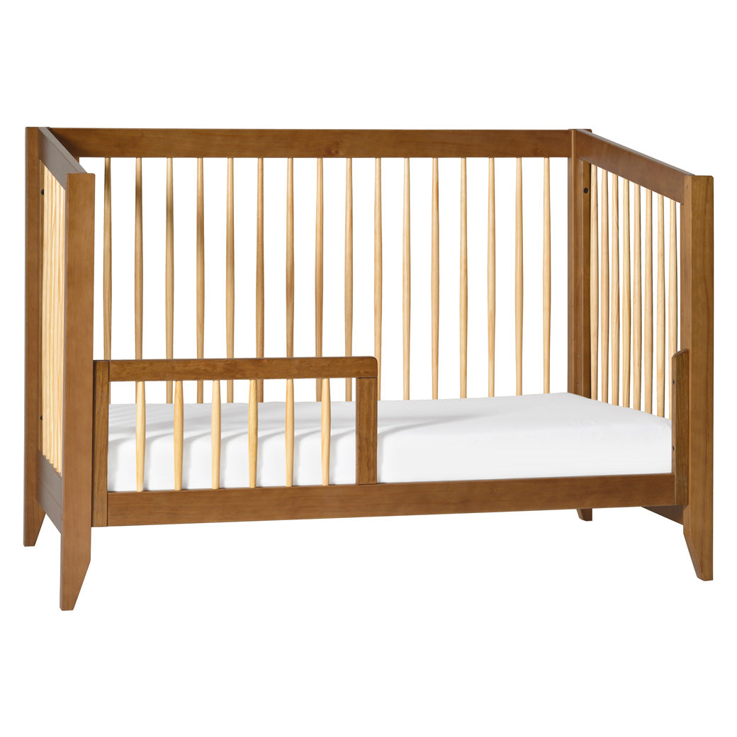 Babyletto's Sprout 4-in-1 Convertible Crib as toddler bed in -- Color_Chestnut / Natural