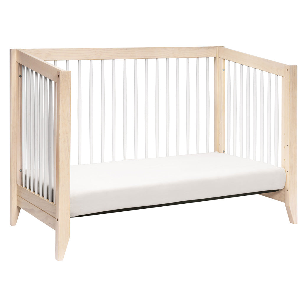Babyletto's Sprout 4-in-1 Convertible Crib as daybed in -- Color_Washed Natural / White