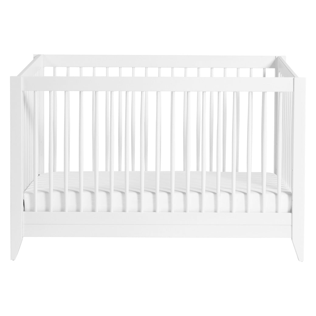 Front view of Babyletto's Sprout 4-in-1 Convertible Crib in -- Color_White