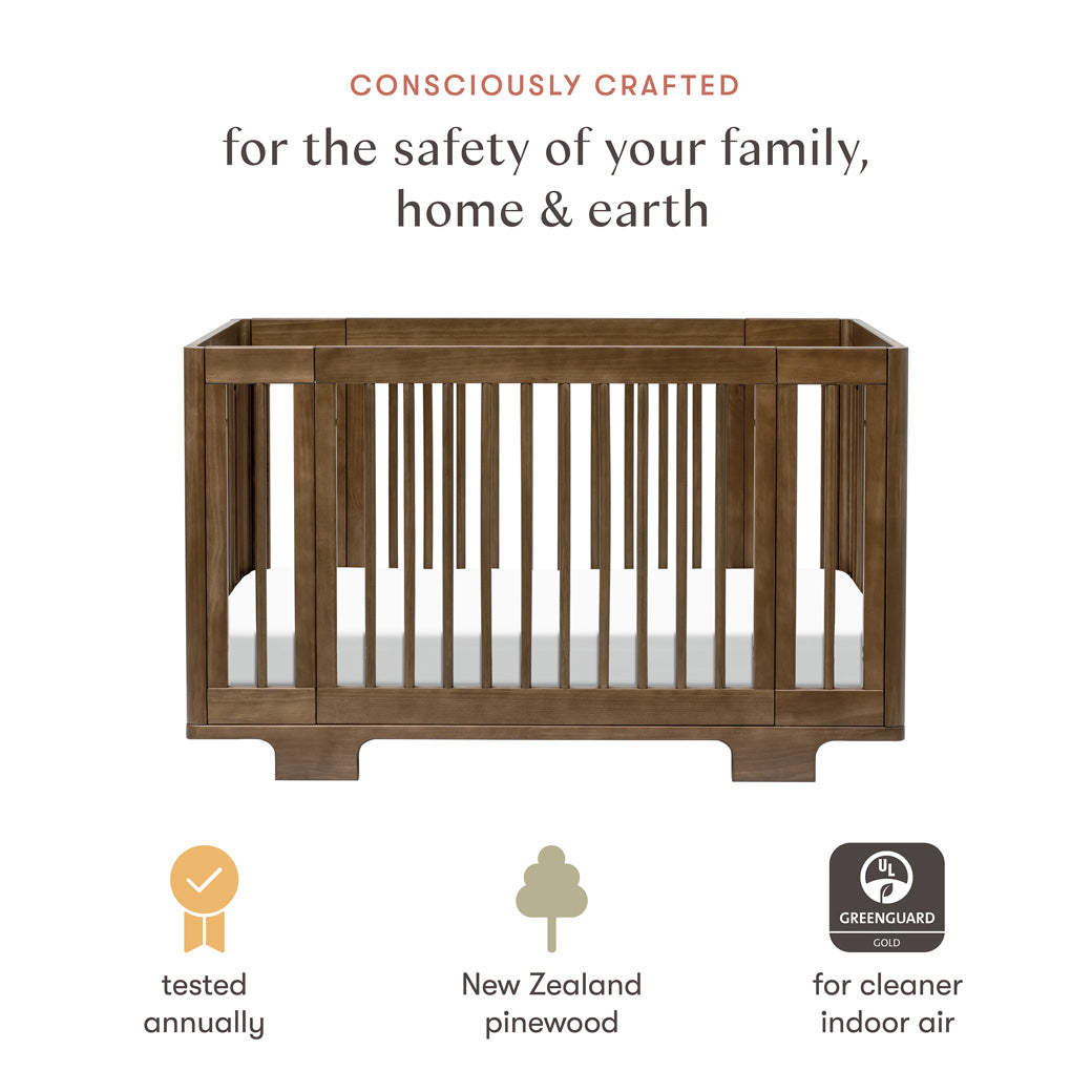Certifications of Babyletto's Yuzu 8-In-1 Convertible Crib in -- Color_Natural Walnut