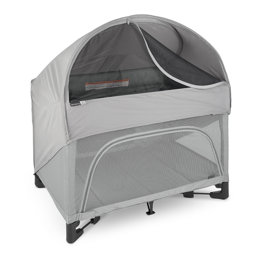 UPPAbaby Canopy for REMI with net partially open 