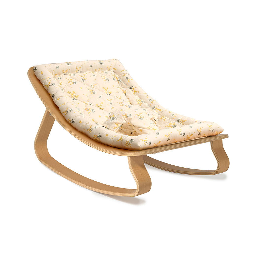 Charlie Crane LEVO Baby Rocker in -- Color_Garbo And Friends Mimosa _ Beech