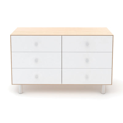 Oeuf 6 Drawer Dresser in -- Color_Birch with Classic Base