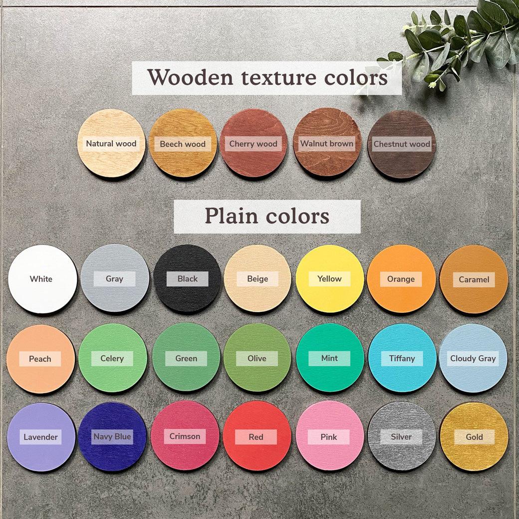 Round Nursery Name Sign