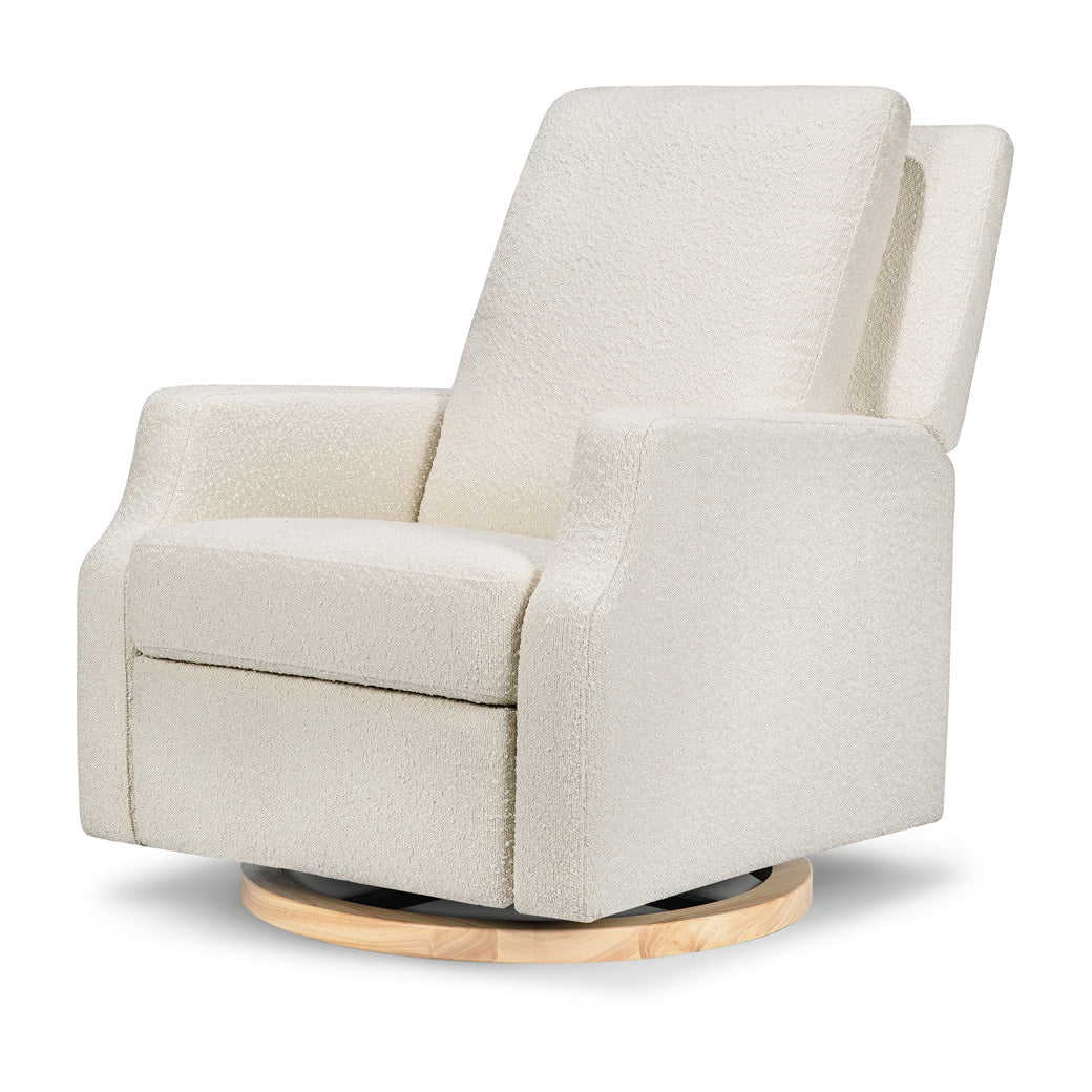 Namesake's Crewe Recliner & Swivel Glider in -- Color_Ivory Boucle With Light Wood Base