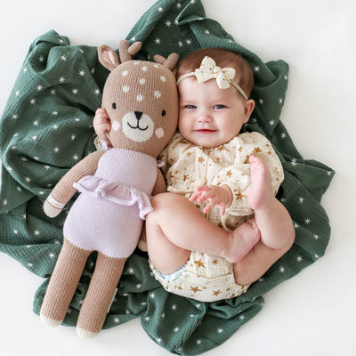 Violet The Fawn Hand-Knit Doll