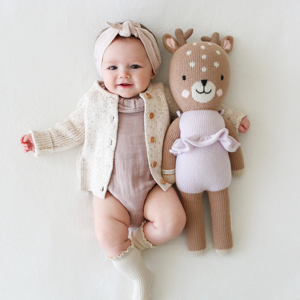 Violet The Fawn Hand-Knit Doll
