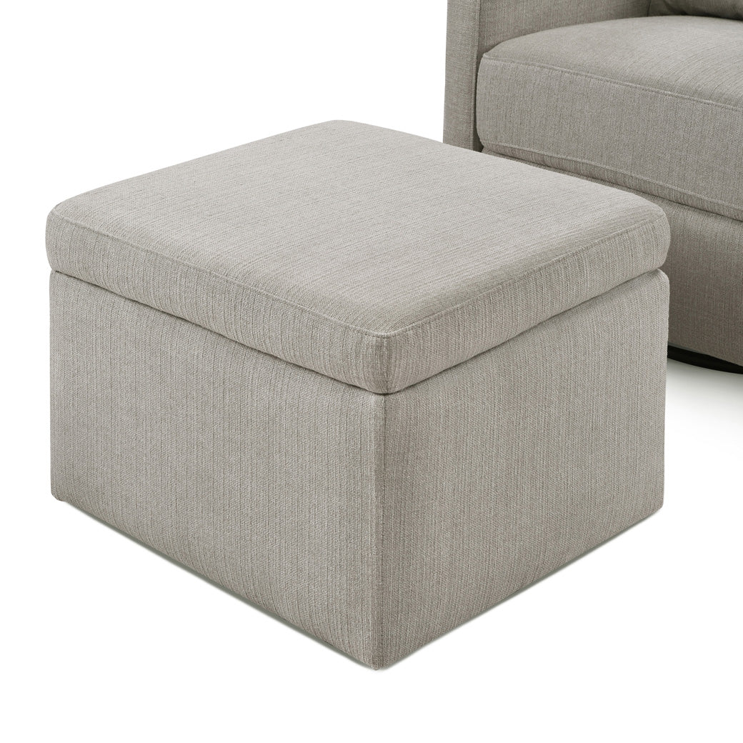 Adrian Swivel Glider With Storage Ottoman