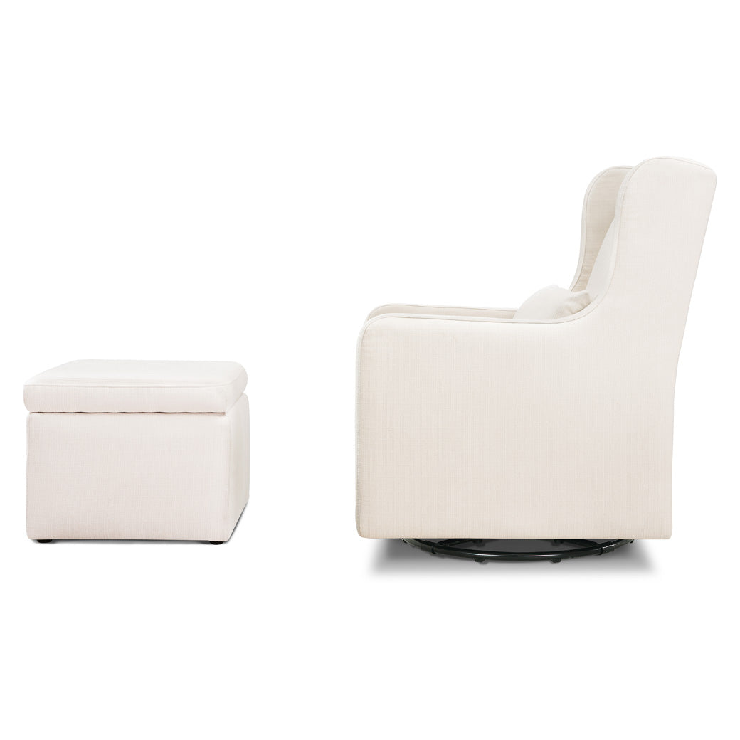 Adrian Swivel Glider With Storage Ottoman