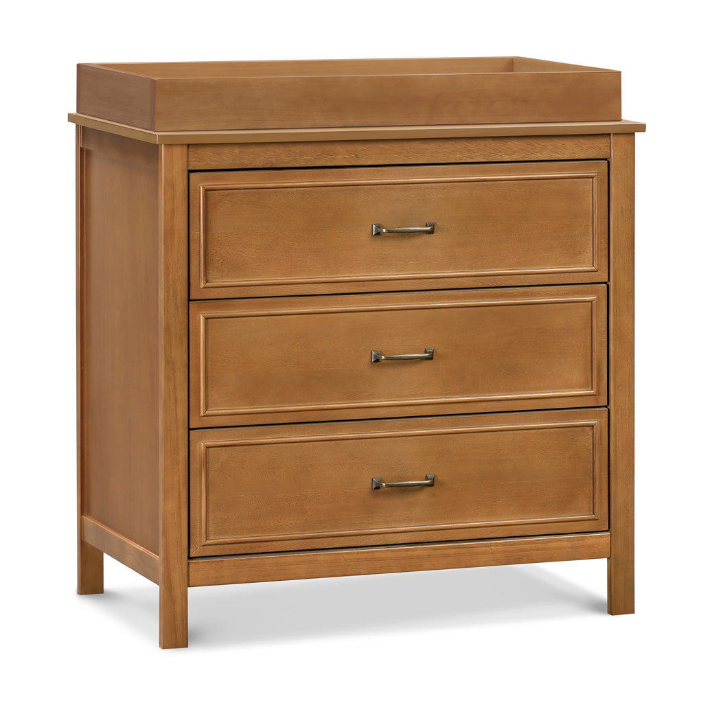 The DaVinci Charlie 3-Drawer Dresser with changing tray in -- Color_Chestnut