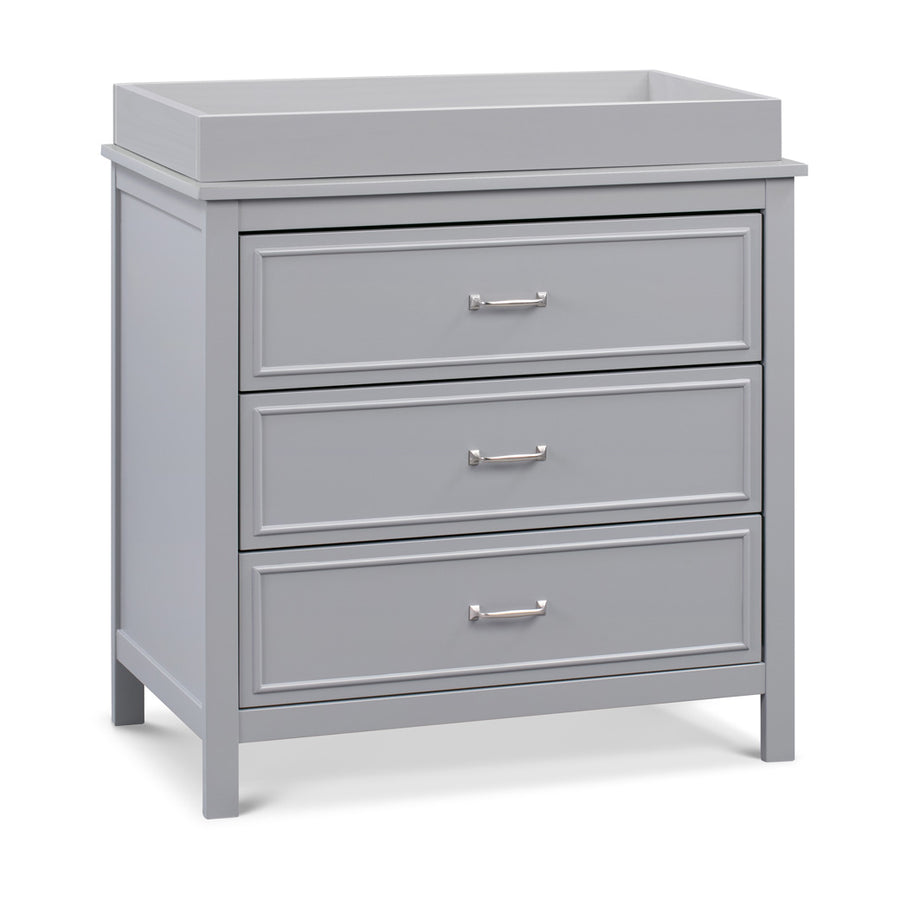 davinci charlie 3-drawer dresser in grey DaVinci Charlie 3-Drawer Dresser