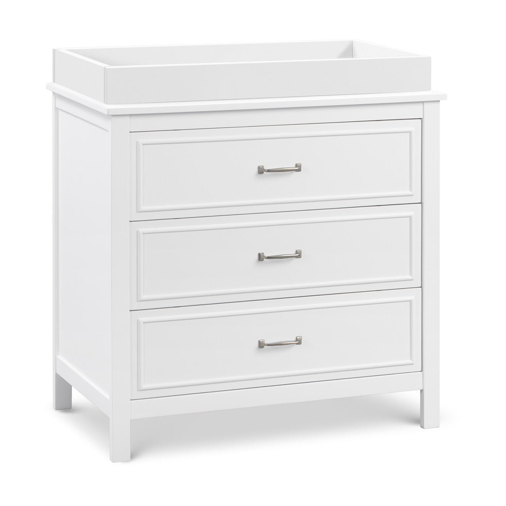 The DaVinci Charlie 3-Drawer Dresser  with changing tray in -- Color_White