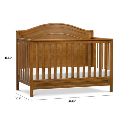 Dimensions of The DaVinci Charlie 4-in-1 Convertible Crib in -- Color_Chestnut