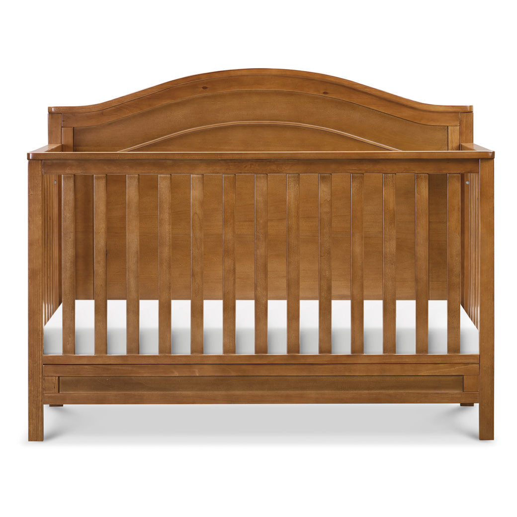Front view of The DaVinci Charlie 4-in-1 Convertible Crib in -- Color_Chestnut