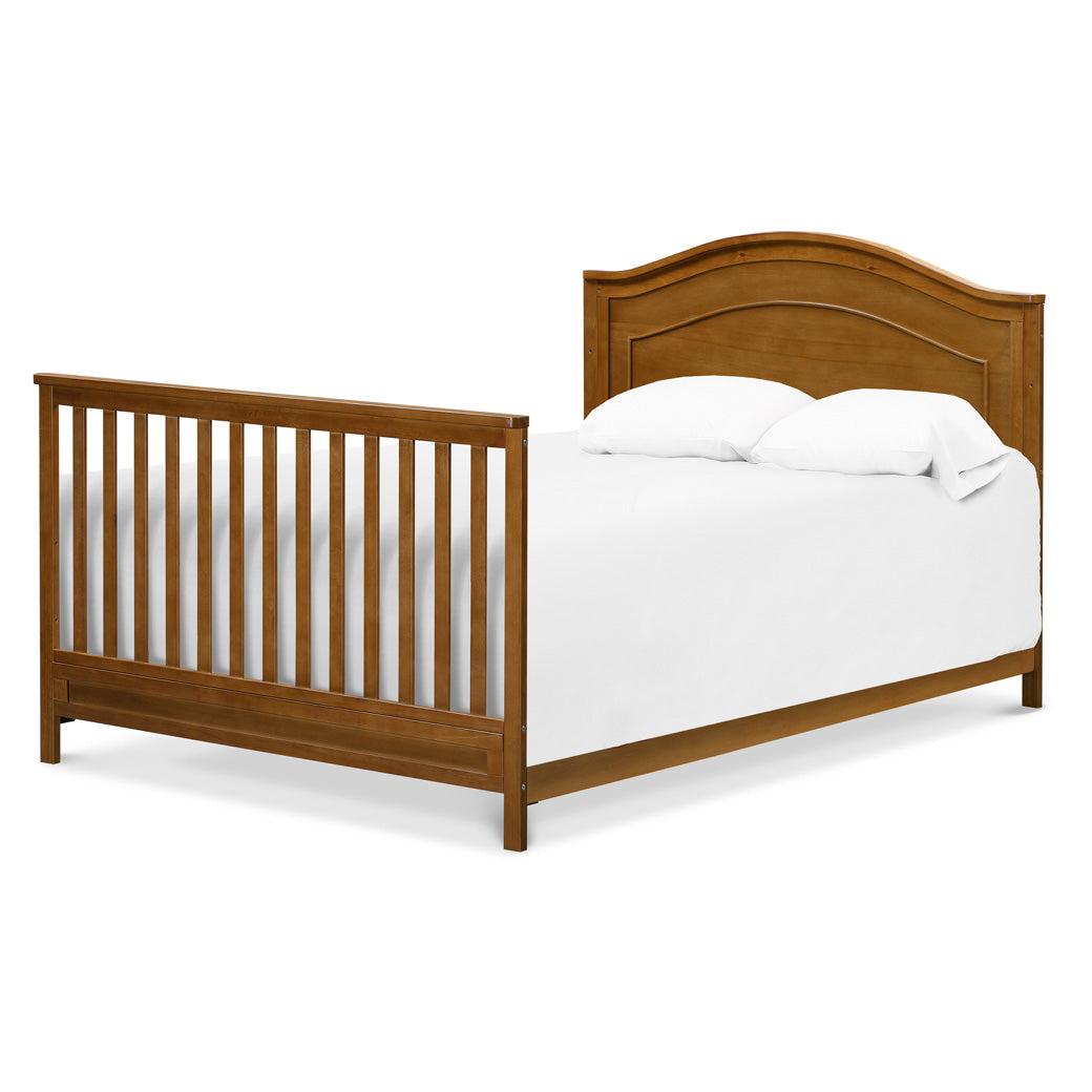 The DaVinci Charlie 4-in-1 Convertible Crib as full-size bed in -- Color_Chestnut