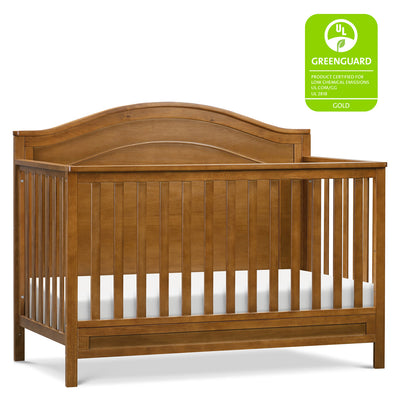 The DaVinci Charlie 4-in-1 Convertible Crib GREENGUARD tag in -- Color_Chestnut