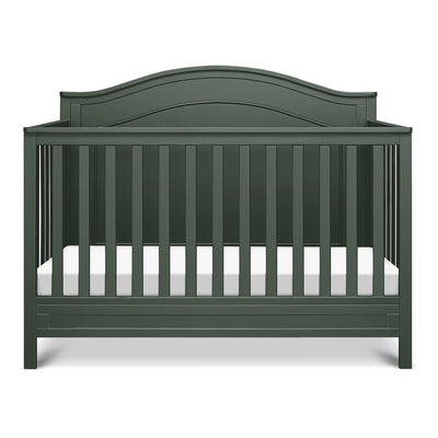 Front view of The DaVinci Charlie 4-in-1 Convertible Crib in -- Color_Forest Green