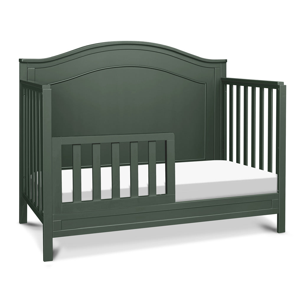 The DaVinci Charlie 4-in-1 Convertible Crib as a toddler bed in -- Color_Forest Green