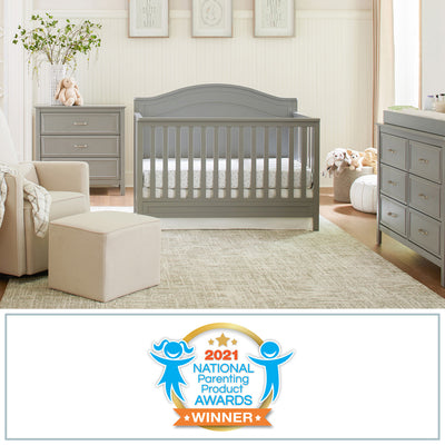The DaVinci Charlie 4-in-1 Convertible Crib award in -- Color_Grey