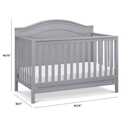 Dimensions of The DaVinci Charlie 4-in-1 Convertible Crib in -- Color_Grey