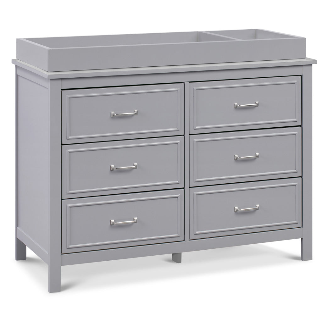The DaVinci Charlie 6-Drawer Dresser with changing tray in -- Color_Grey