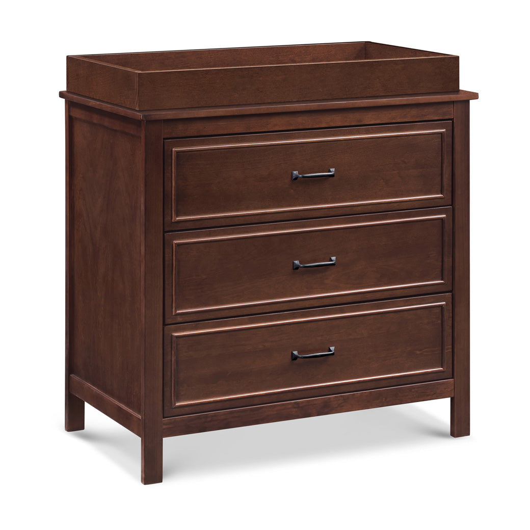The DaVinci Charlie 3-Drawer Dresser with changing tray in -- Color_Espresso