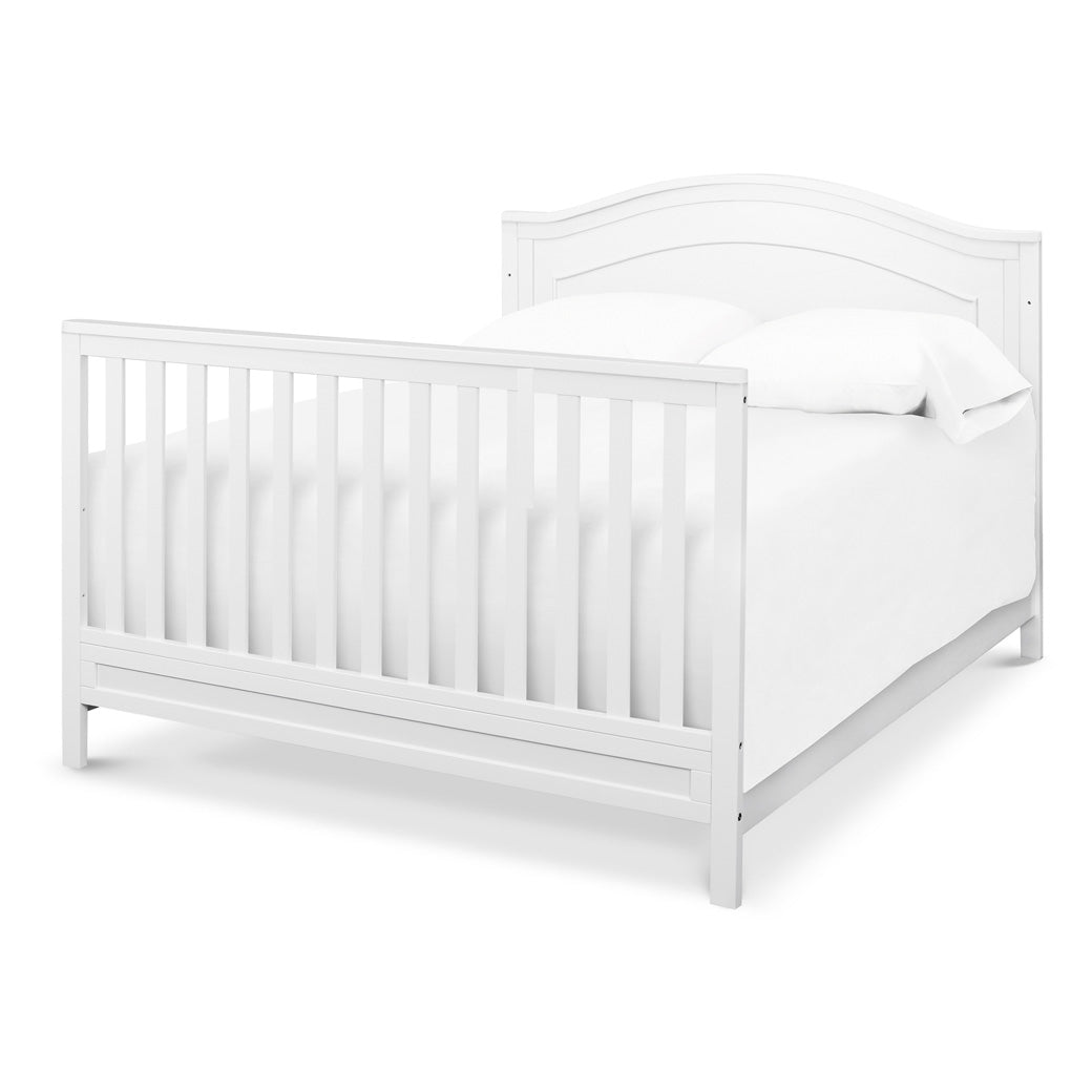 The DaVinci Charlie 4-in-1 Convertible Crib as full-size bed in -- Color_White