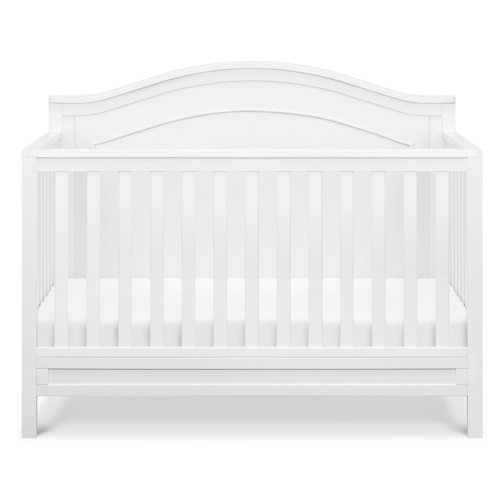 Front view of The DaVinci Charlie 4-in-1 Convertible Crib in -- Color_White