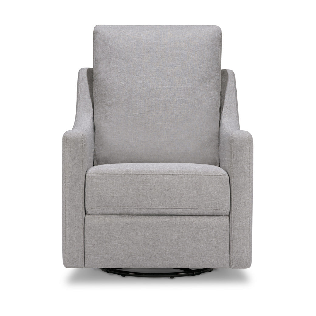 Front view The DaVinci Field Swivel Glider in --Color_Misty Grey