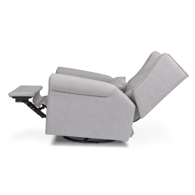 Fully reclined DaVinci Hayden Recliner & Swivel Glider in -- Color_Misty Grey