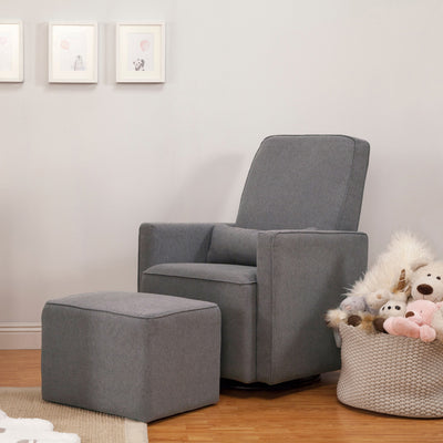 Olive Glider With Ottoman
